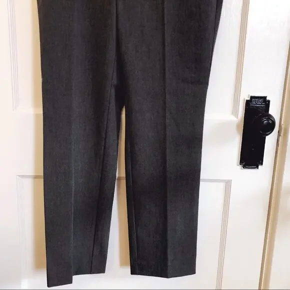 Ann Taylor Gray Modern Slim Leg Dress Pants - Picture 9 of 11